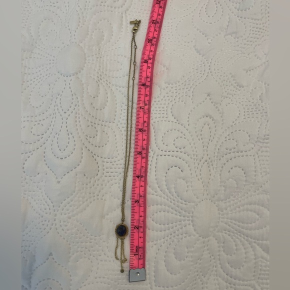 Gold and blue speckled stone necklace Sézane - Picture 4 of 5